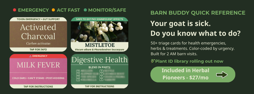 Join our community of goat lovers—herbal remedies, mineral advice, live Q&As, and courses.